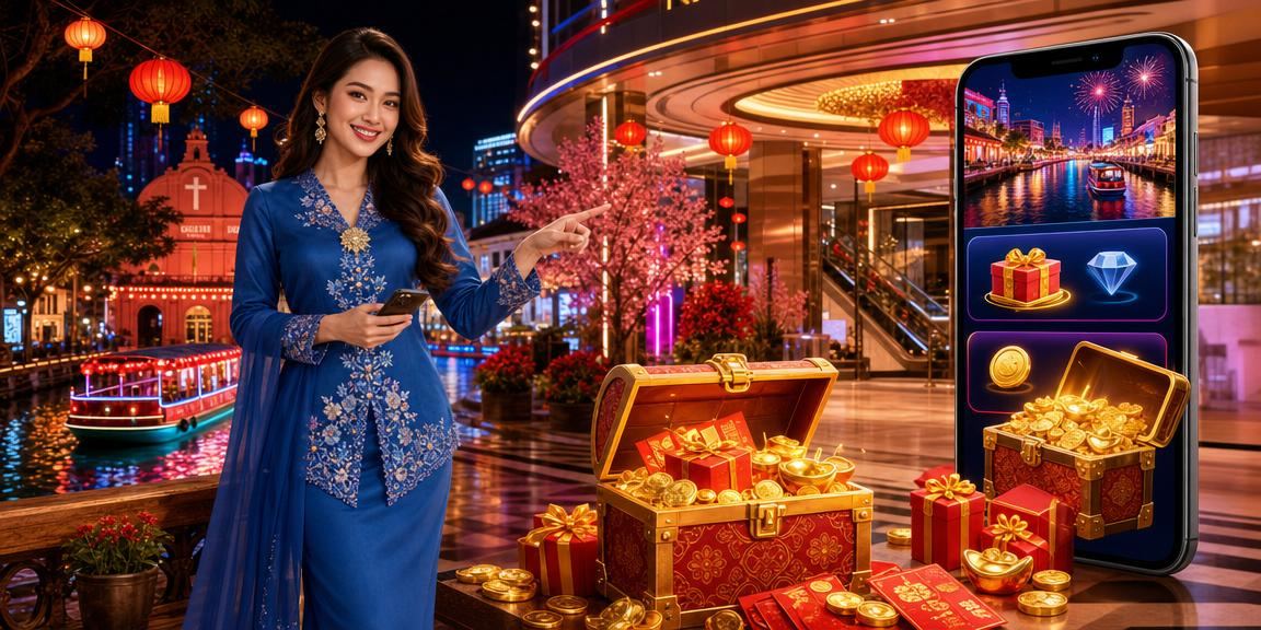 Pengguna wanita Melaka log masuk ke kasino mudah alih 1002 dengan baju kurung