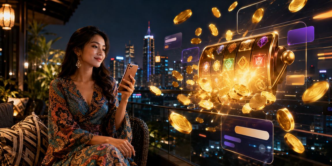 Pengguna berbatik bermain di platform hiburan dalam talian di Seremban